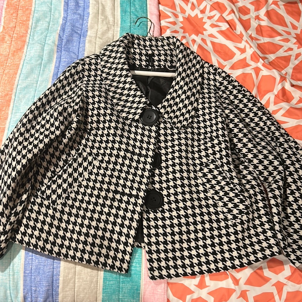 Lapis houndstooth jacket